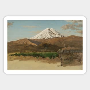 Study of Mount Chimborazo, Ecuador by Frederic Edwin Church Magnet